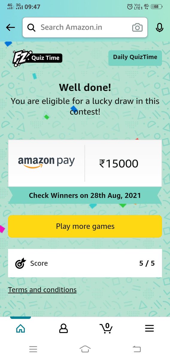 Priyank15677956's tweet image. @amazonin
#QuizTime 
#AmazonAnswerAndWin