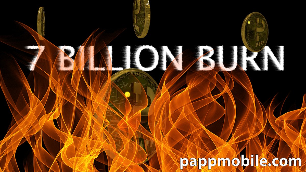 Sunday 7 BILLION PAPP BURN💥🔥🔥🔥
Ready?
$PAPP

pappay.net

t.me/pappmobile 

pappmobile.com

#PAPP #token #newtoken #pappmobile #pancake #btc  #dogecoin #uniswap #safemoon  #elongate #Coinmarketcap  #BNB #burn