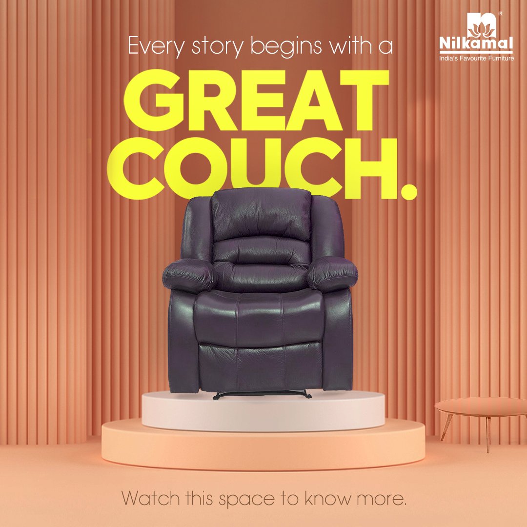 nilkamal_ltd's tweet photo. Stories are many. And we're here to tell you a few. Stay tuned to unwind them tomorrow.
#Nilkamal #NilkamalSofa #IndiasFavouriteFurniture #SofaTales #NilkamalFurniture #sofa #sofadesign #couch #couchdesign https://t.co/qzcycdCsl3