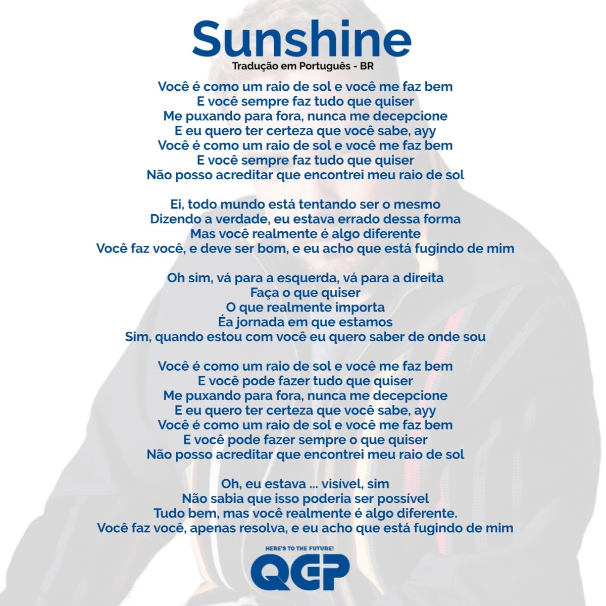 QG Payne on X: Confira a tradução da letra de #Sunshine ☀️   / X