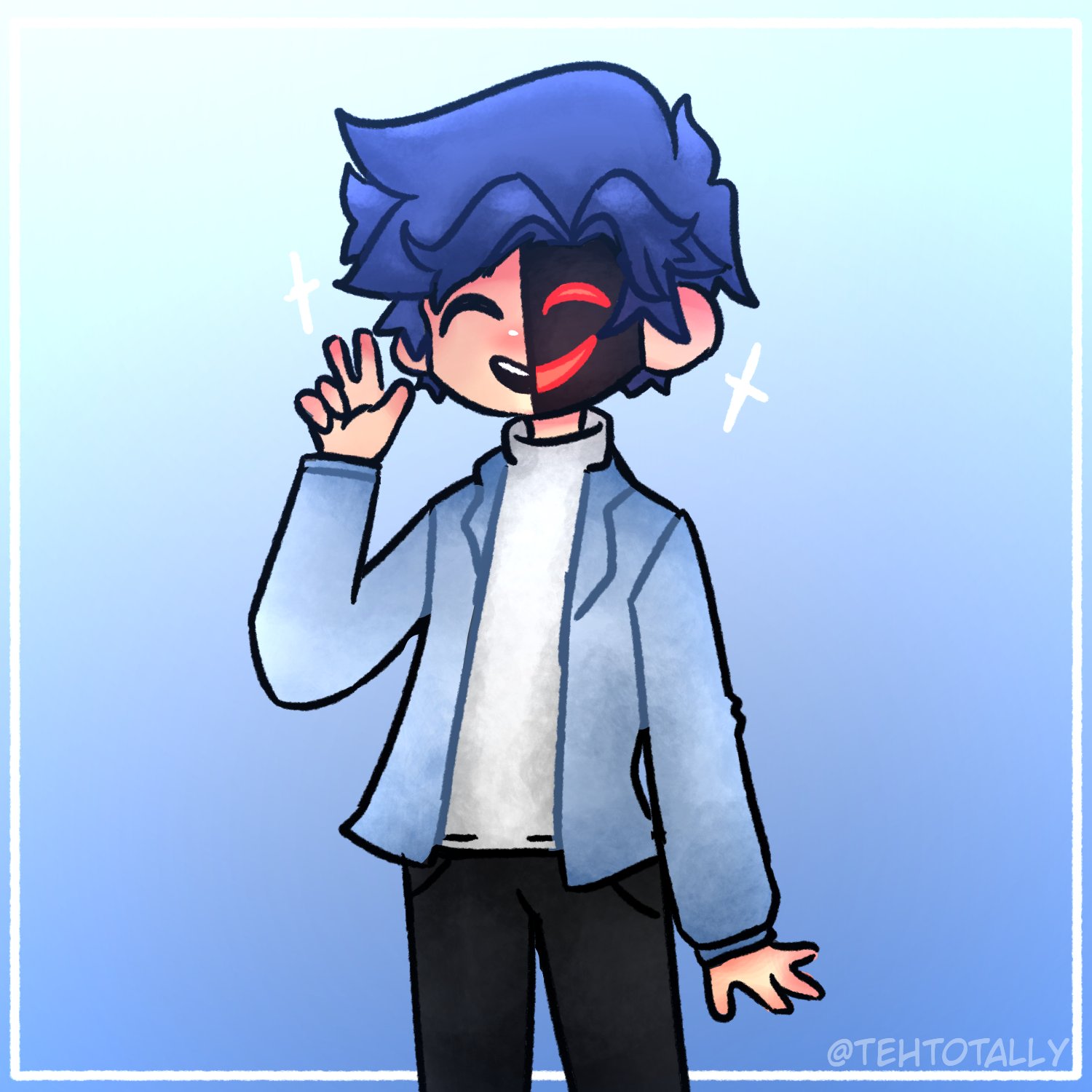 moved on X: true blue hair is so true 💙✨ #roblox #robloxart