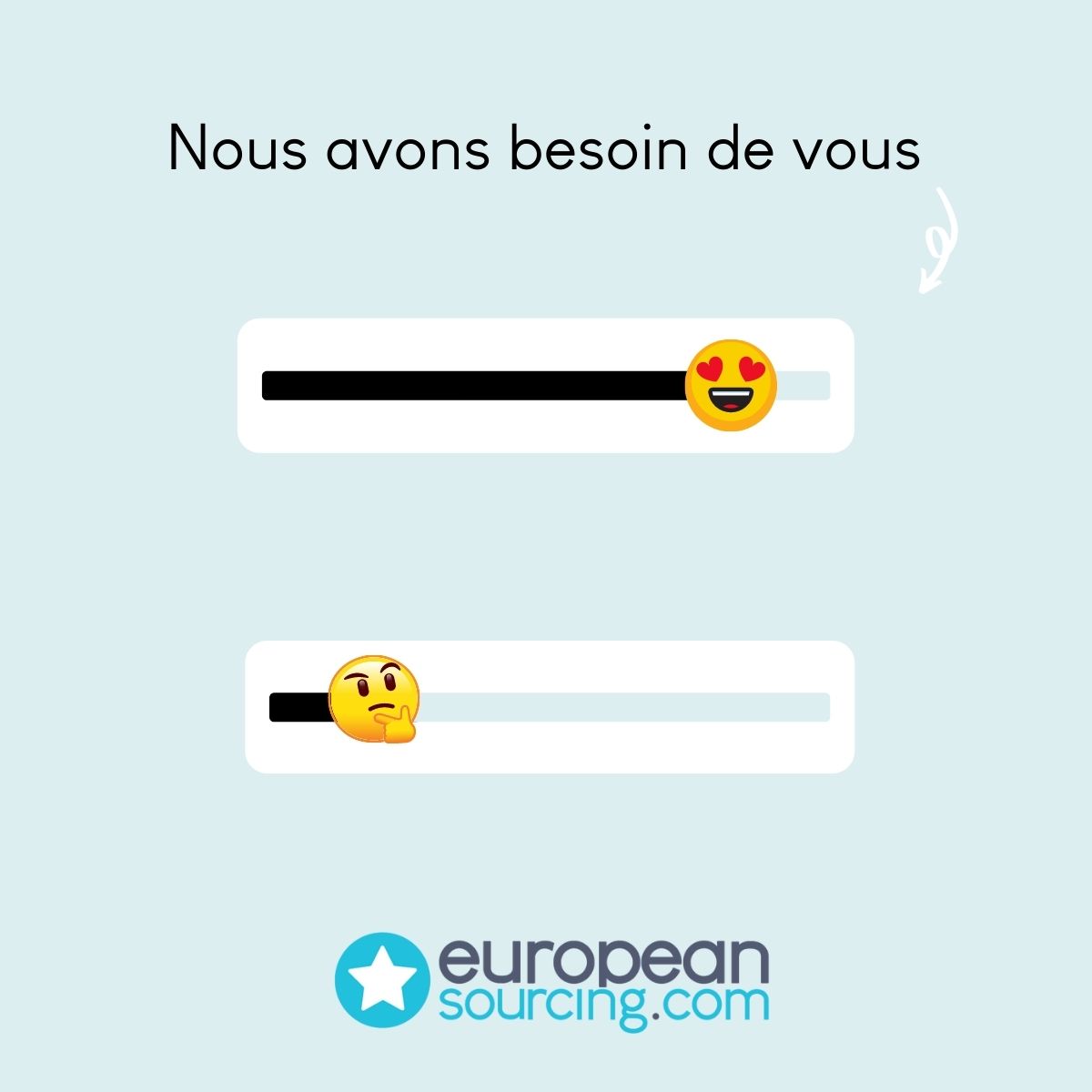 ES__Group's tweet image. Nous avons une proposition à vous faire : construire, ensemble, le moteur de recherche de demain !
Voici un sondage qui nous permettra d'en savoir plus sur vos habitudes et vos envies pour établir le futur cahier des charges d' #EuropeanSourcing : swll.to/joWBhhv