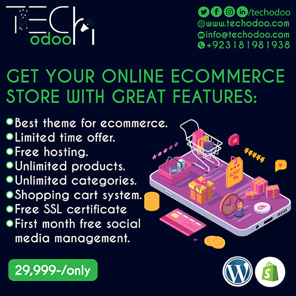 TechOdoo's tweet image. #TechOdoo.
 📗 Hurry up Book your Order.
⏲️  Limited Time Offer.
📞 Contact Now:-
+92 318 1981938
 #techodoo #techodoocompany #onlinestore 
 #onlineclothingstore #onlinehairstore #onlinejewelleryshoppingstore #onlinegiftstore #onlineperfumestore #onlinebagstore #onlinebeautystore