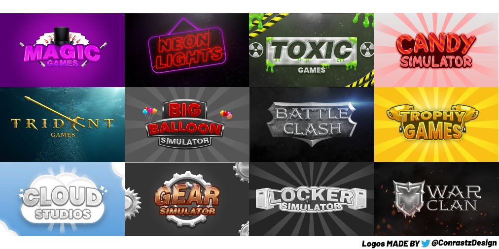 Roblox Design School on X: Create Amazing Roblox Game Logos IN A FEW  CLICKS! -Learn more about the Logo GFX Style Pack:   #RobloxDev #roblox #robloxgfx #robloxart #robloxlogo   / X