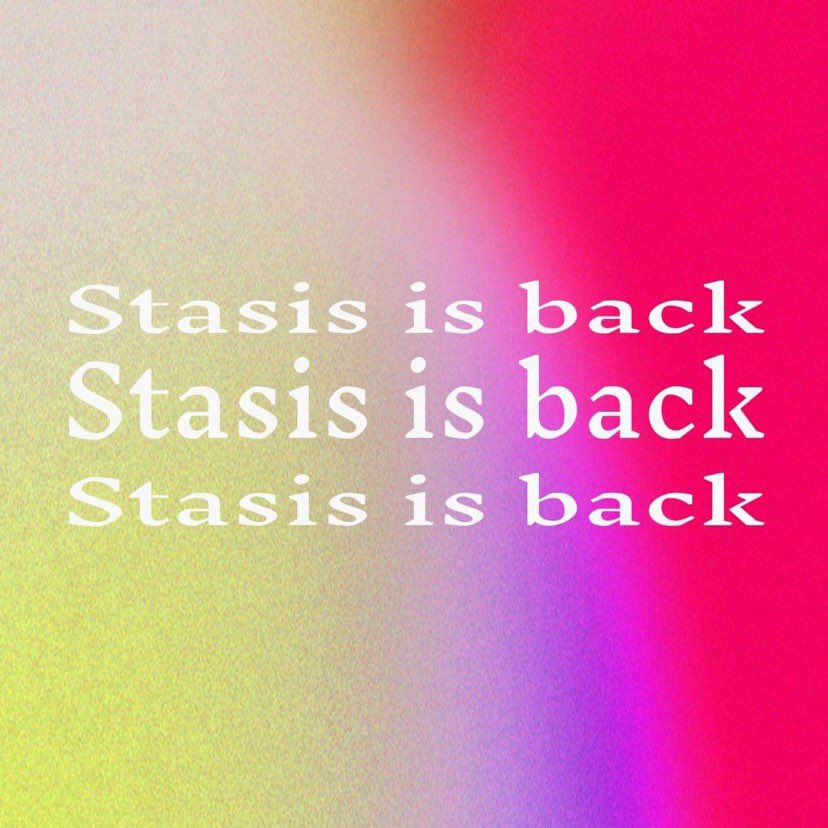 StasisJournal's tweet image. Guess who’s back. Back again.