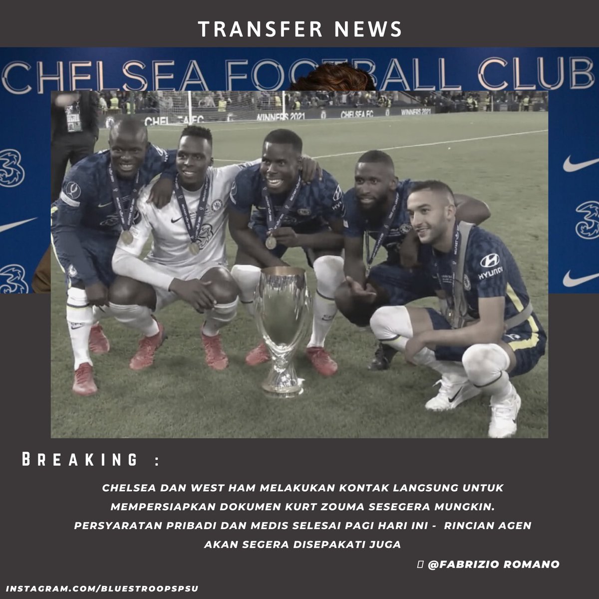 BluesTroopsPSU's tweet photo. Waahhh temen ziyech &amp; jamaah haji @nglkante kayaknya 80 % pindah lurrr 😌😞 

Kabarnya juga Chelsea telah menyiapkan tawaran final dan resmi untuk Jules Koundé #CFC #BTPSU #TBI https://t.co/4q4YiZRj2n