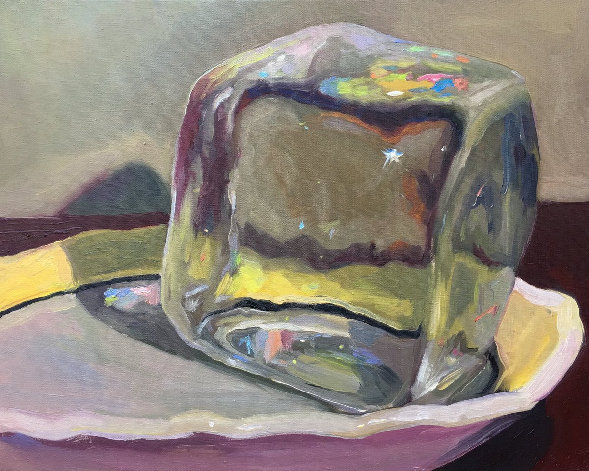 northstardoll's tweet image. “ice” paintings by greta waller