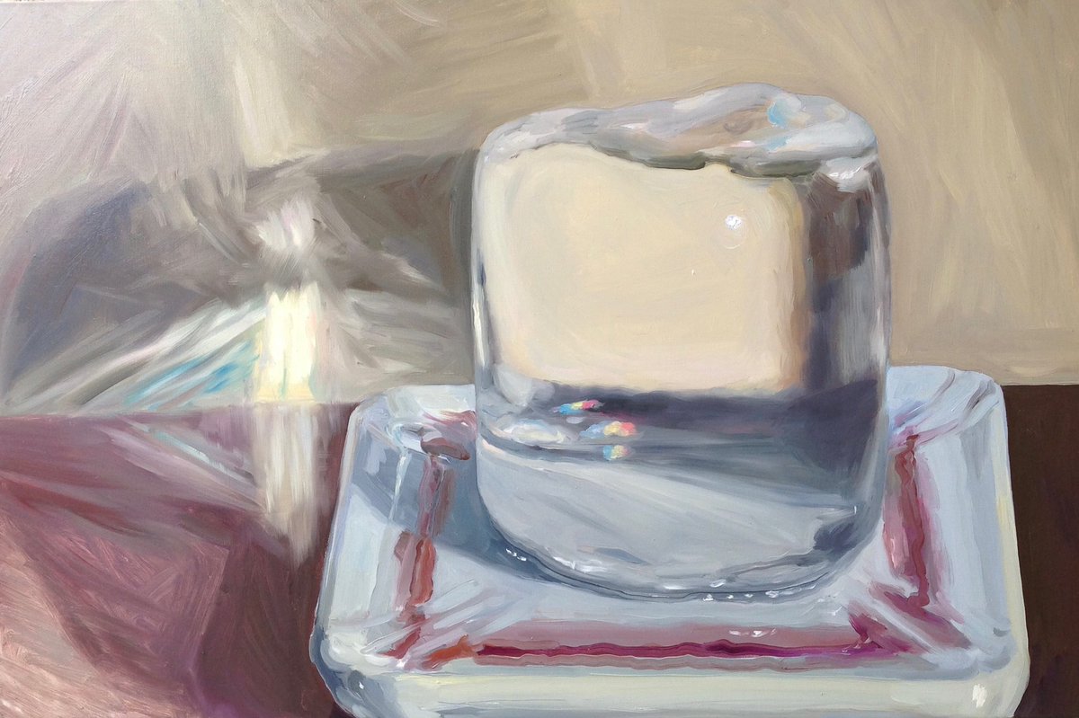 northstardoll's tweet image. “ice” paintings by greta waller