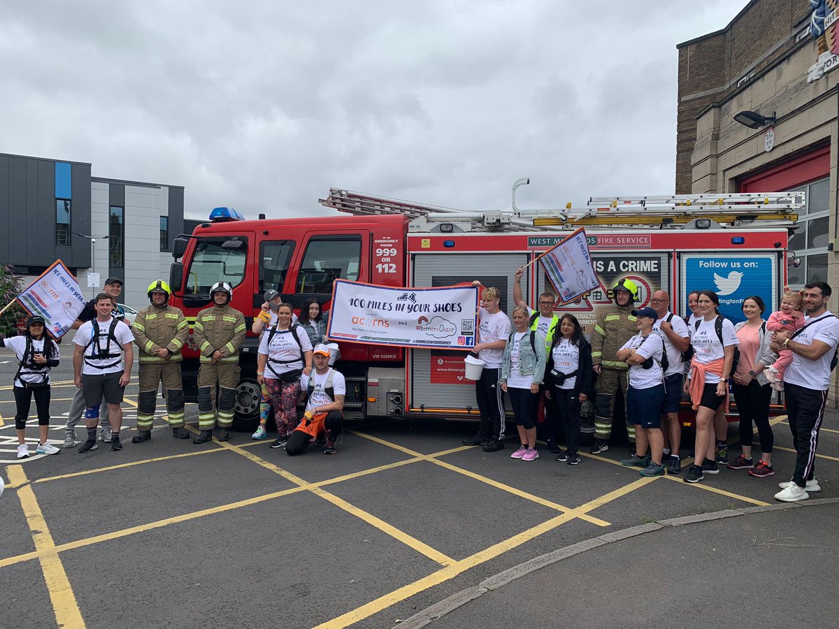 Sutton Coldfield Fire Station (@wmfssutton) on Twitter photo Firefighters from <a href="/WMFSErdington/">Erdington Fire Station</a> and <a href="/WMFSSutton/">Sutton Coldfield Fire Station</a> today joined <a href="/AcornsHospice/">Acorns Children's Hospice</a> and <a href="/BemoreOscar/">bemoreOscar</a> on their “100 miles in my shoes” challenge to raise awareness of Batten disease… a great turnout and support on route. 👏🏽 If you get chance please check out Oscars story. ❤️ Firefighters from <a href="/WMFSErdington/">Erdington Fire Station</a> and <a href="/WMFSSutton/">Sutton Coldfield Fire Station</a> today joined <a href="/AcornsHospice/">Acorns Children's Hospice</a> and <a href="/BemoreOscar/">bemoreOscar</a> on their “100 miles in my shoes” challenge to raise awareness of Batten disease… a great turnout and support on route. 👏🏽 If you get chance please check out Oscars story. ❤️