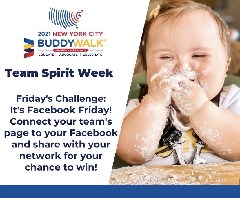 Today is Facebook Friday and we’re encouraging all our team captains and walkers to connect their Facebook to their fundraising page. The team who receives the most donations through Facebook today will win today’s prize and be recognized on NDSS socials!
give.ndss.org/2021NYCBW
