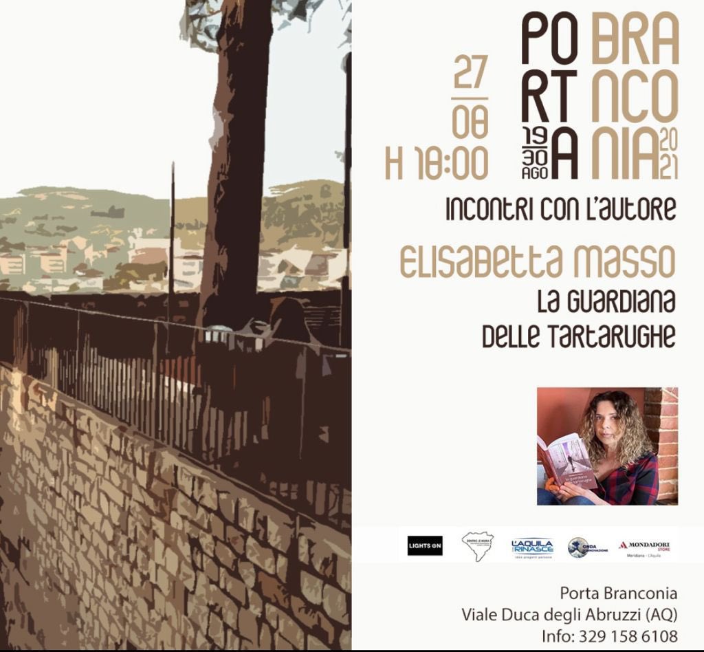 #Incontriconlautore, #PortaBranconia: oggi sarà presente <a href="/ElisabettaMasso/">Elisabetta Masso</a> con il suo #Laguardianadelletartarughe (<a href="/RogiosiEditore/">Rogiosi editore</a>) <a href="/perdonanza_aq/">Perdonanza Celestiniana</a> <a href="/stefanocappetti/">stefano cappetti</a> <a href="/laquilarinasce/">L'Aquila che Rinasce</a> #Perdonanza #PerdonanzaCelestiniana #libri #presentazionedilibri #LAquila