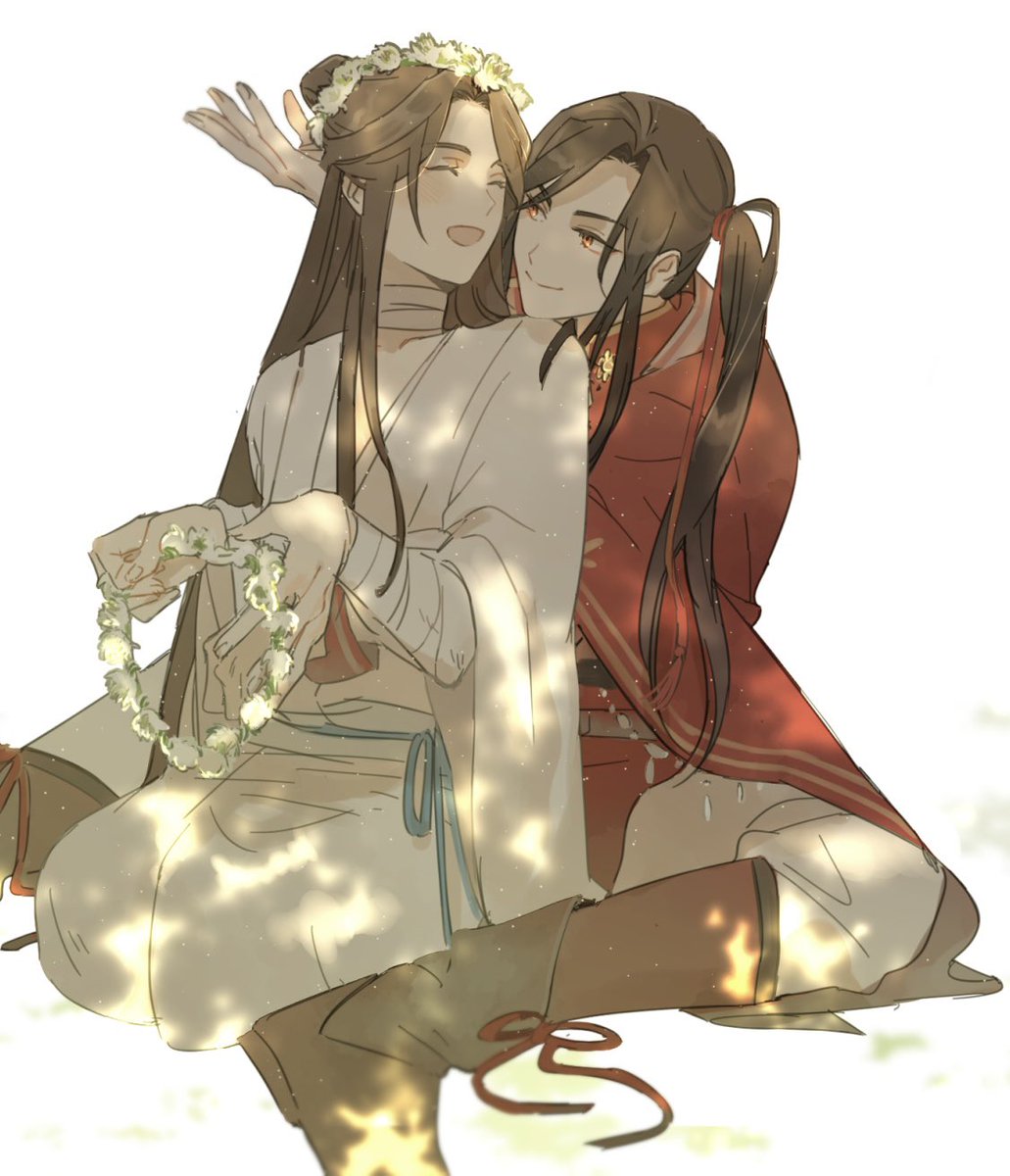 花怜「花冠🍀
#TGCF #花怜 」|たぬのイラスト