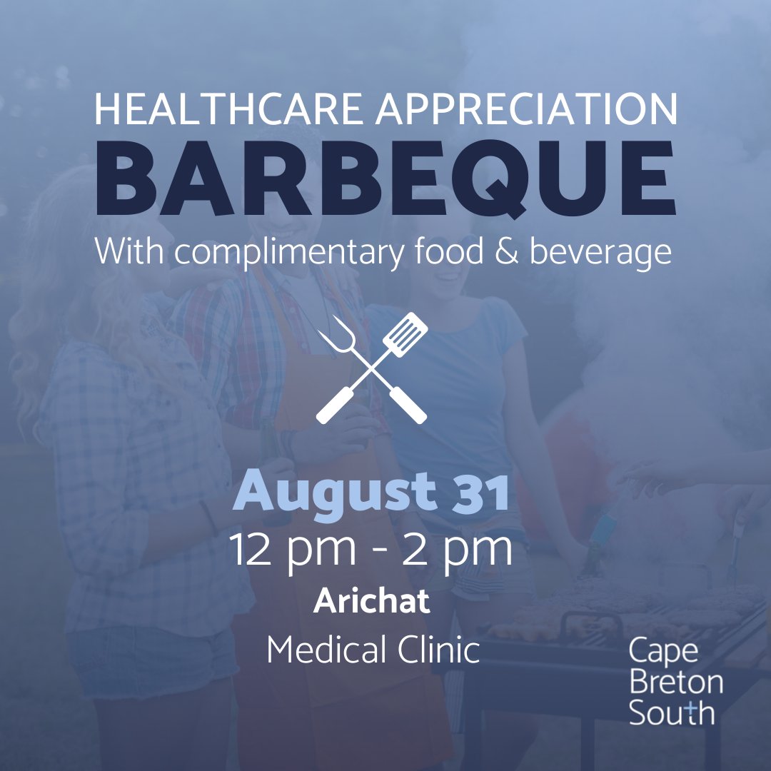 Hope to see you all in Arichat tomorrow for our last BBQ of the season! 🌭 🍔 🥤  #BBQ #summertime #arichat #supporthealthcare