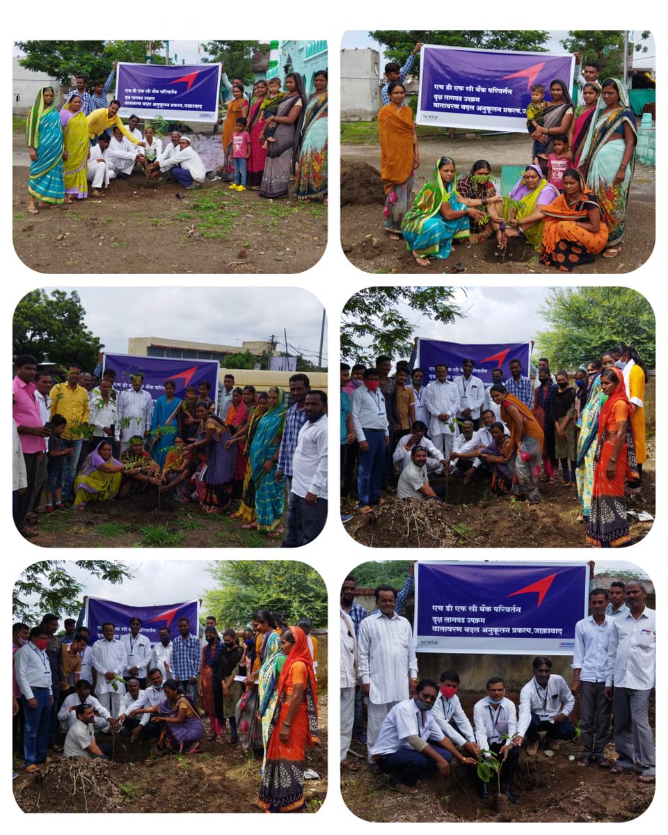 450 #trees were planted in a #plantation drive conducted at #schools, #colleges, #cemeteries, and the sides of the roads of #Khasgaon Village to control the adverse effects of #ClimateChange.
#HDFCBankCSR #Parivartan #CSR