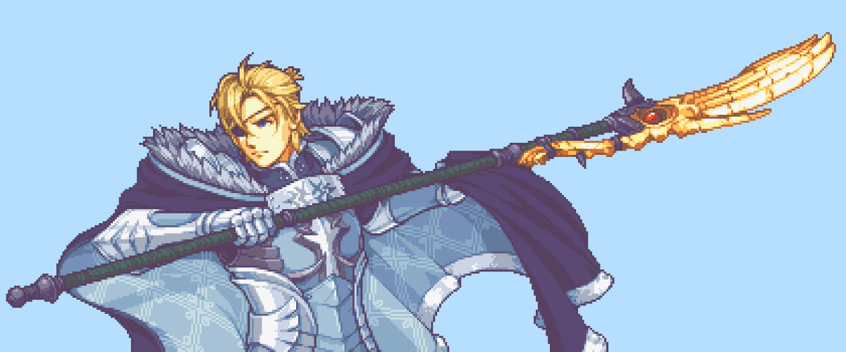 Alternate Brave Dimitri Fire Emblem GBA styled portrait @ChrisHackneyGGK #F...