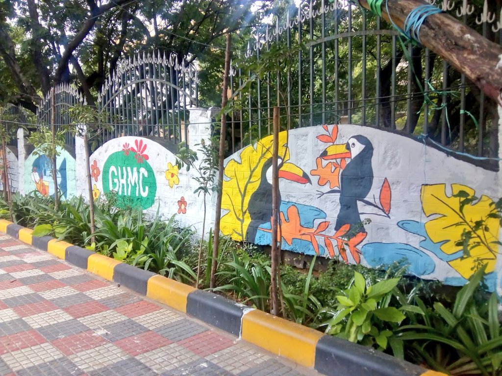 Zonal Commissioner Khairatabad, GHMC (@zc_khairatabad) on Twitter photo #TeamGHMC Development of footpath with MLAP greenary near Masab Tank flyover in Mehdipatnam circle JNFU students contributing to their college and the society by taking up artistic painting along Fine arts college wall
<a href="/KTRTRS/">KTR UPDATES</a>
<a href="/arvindkumar_ias/">Arvind Kumar</a>
<a href="/CommissionrGHMC/">Commissioner GHMC</a>
@GadwalvijayaTRS #TeamGHMC Development of footpath with MLAP greenary near Masab Tank flyover in Mehdipatnam circle JNFU students contributing to their college and the society by taking up artistic painting along Fine arts college wall
<a href="/KTRTRS/">KTR UPDATES</a>
<a href="/arvindkumar_ias/">Arvind Kumar</a>
<a href="/CommissionrGHMC/">Commissioner GHMC</a>
@GadwalvijayaTRS