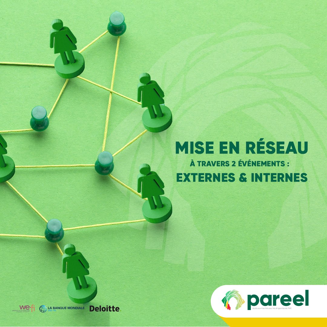 Dans le programme :
La mise en relation des bénéficiaires avec des clients et partenaires potentiels est prévue à travers 2 types d’événements:
- Externes : les bénéficiaires auront accès aux événements les plus pertinents de l’écosystème qui auront lieu tout au long de l’année ;
