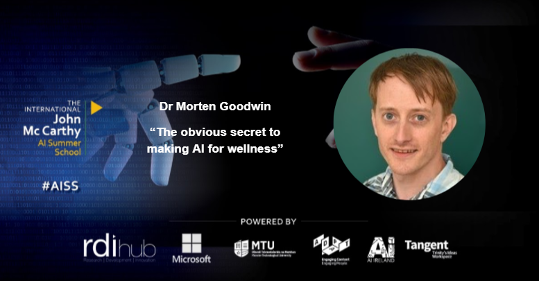 Introducing our next #AISS guest speaker @mortengoodwin from @AgderUniversity Do you have a question for Dr Goodwin regarding AI for wellness? Join us on Sept 2nd to hear all about “The obvious secret to making AI for wellness” bit.ly/3AiSaHc