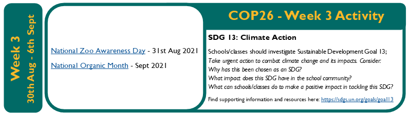 STEMglasgow's tweet photo. Only 8 school weeks to go until the start of #COP26! 🌍Don't forget to check out the Getting Ready for COP26 Brochure which has the latest offers for GCC schools and an activity calendar for the lead up to COP. Find it here https://t.co/oiNhiF4YYr #OurDearGreenPlace 🐦🔔🐟🌳💍 https://t.co/NaqE1oteEf