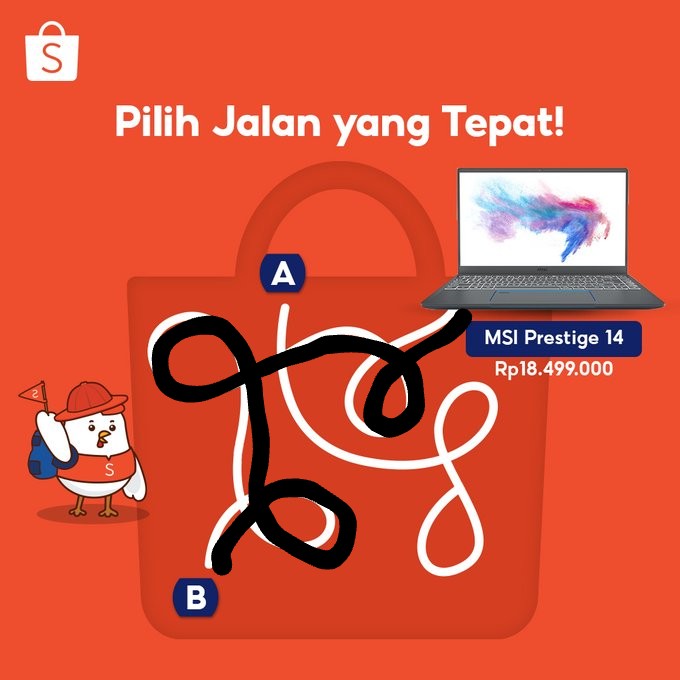 ikdiann's tweet photo. @ShopeeID JALAN MENUJU LAPTOP IMPIAN! 
JALAN B https://t.co/qqxSpHjMOk