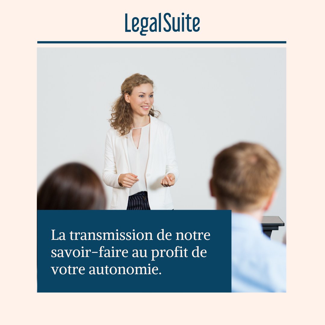 Le saviez-vous❓🧐
Legal Suite dispose depuis sa création d’un agrément en tant qu’organisme de #formation.
Nos équipes vous accompagnent tout au long de ce processus pour vous donner une totale autonomie dans l'utilisation des #logiciels. 
En savoir plus: bit.ly/3jmWEas