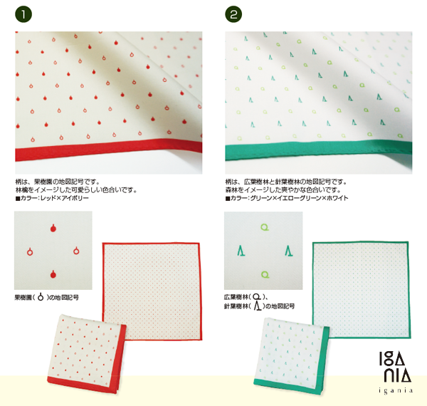 内外地図株式会社 地図記号のハンカチ 手触りの良い しっかりとした生地のハンカチです 広葉樹林と針葉樹林 森林をイメージした爽やかな色合い T Co Pdpdw4gduj 果樹園 林檎をイメージした可愛らしい色合い T Co 2xwrpattna