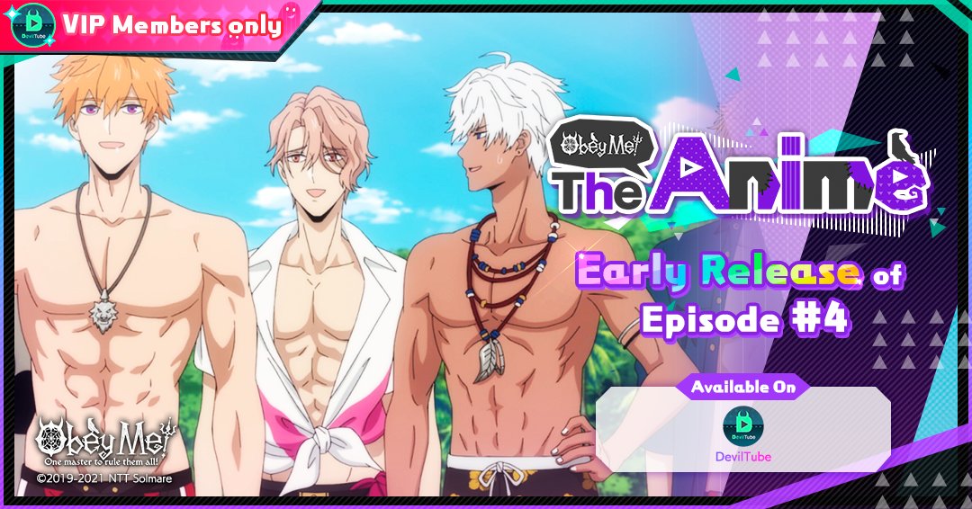 Obey Me - 💎VIP Members only💎 The early release of the latest episode of  the anime is now out on DevilTube! The next episode, S2E7, Obey Me! The  Anime Season 2 Audio