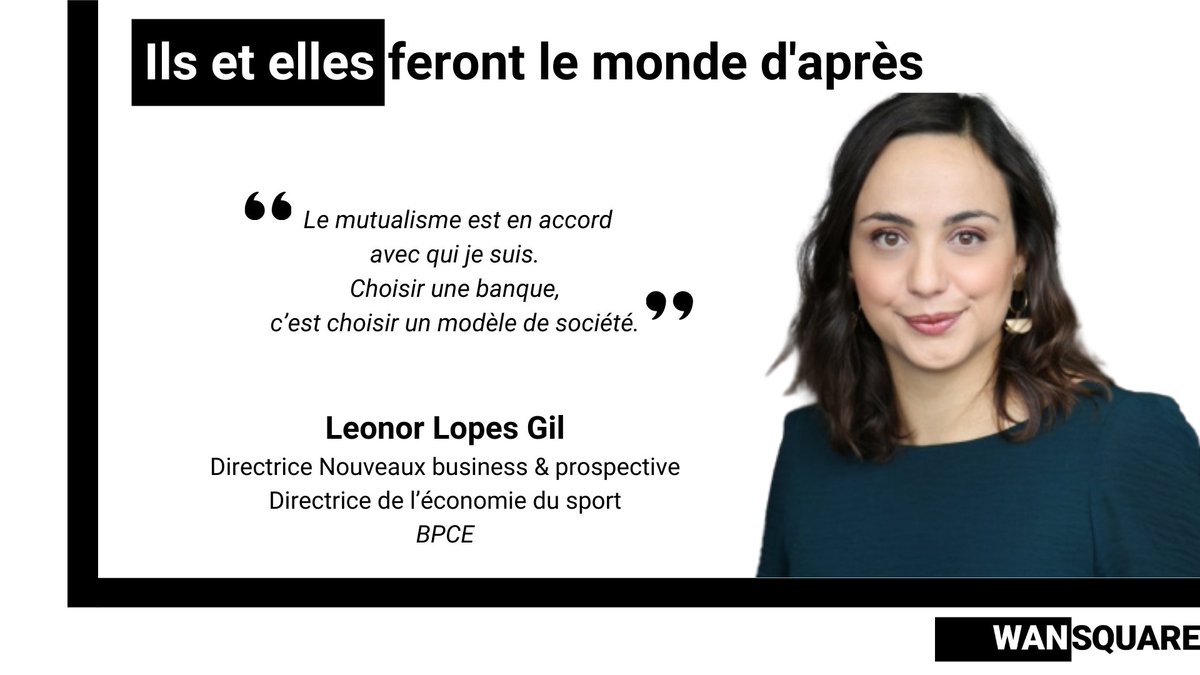 wansquare's tweet photo. [#MondeDAprès]

🎙@llopesgil est habituée à jongler avec les responsabilités et les doubles voire triples casquettes.
Aujourd'hui, elle a rejoint le @GroupeBPCE, dans lequel elle travaille sur les relations bancaires de demain. #banque #mutualiste
A lire👇
https://t.co/5vS8fRyIhE https://t.co/kDkDD9CfYe