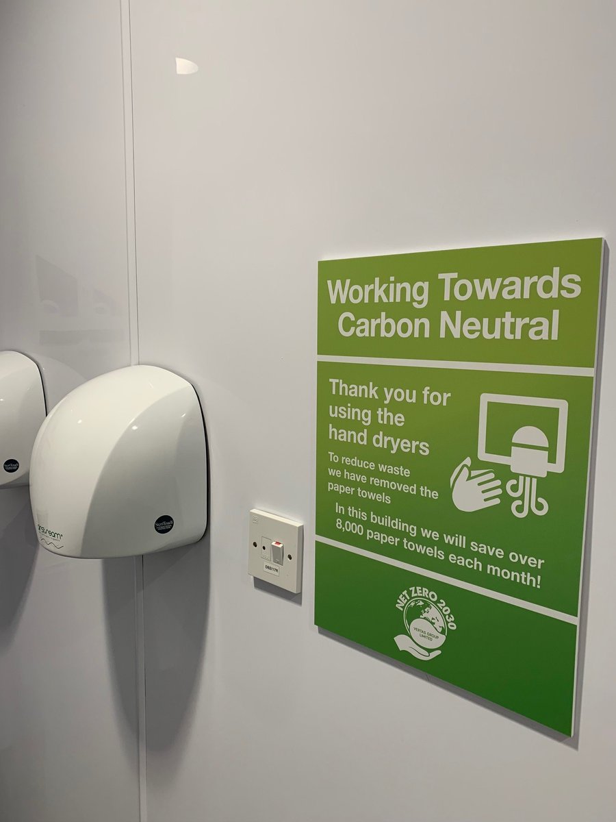 Our company values aren’t just something we talk about, our #VertasFamily live and breathe them.
As part of our journey to be more sustainable, we have removed paper towels in toilets at our head office. This simple change will save 8000 paper towels in the building every month!