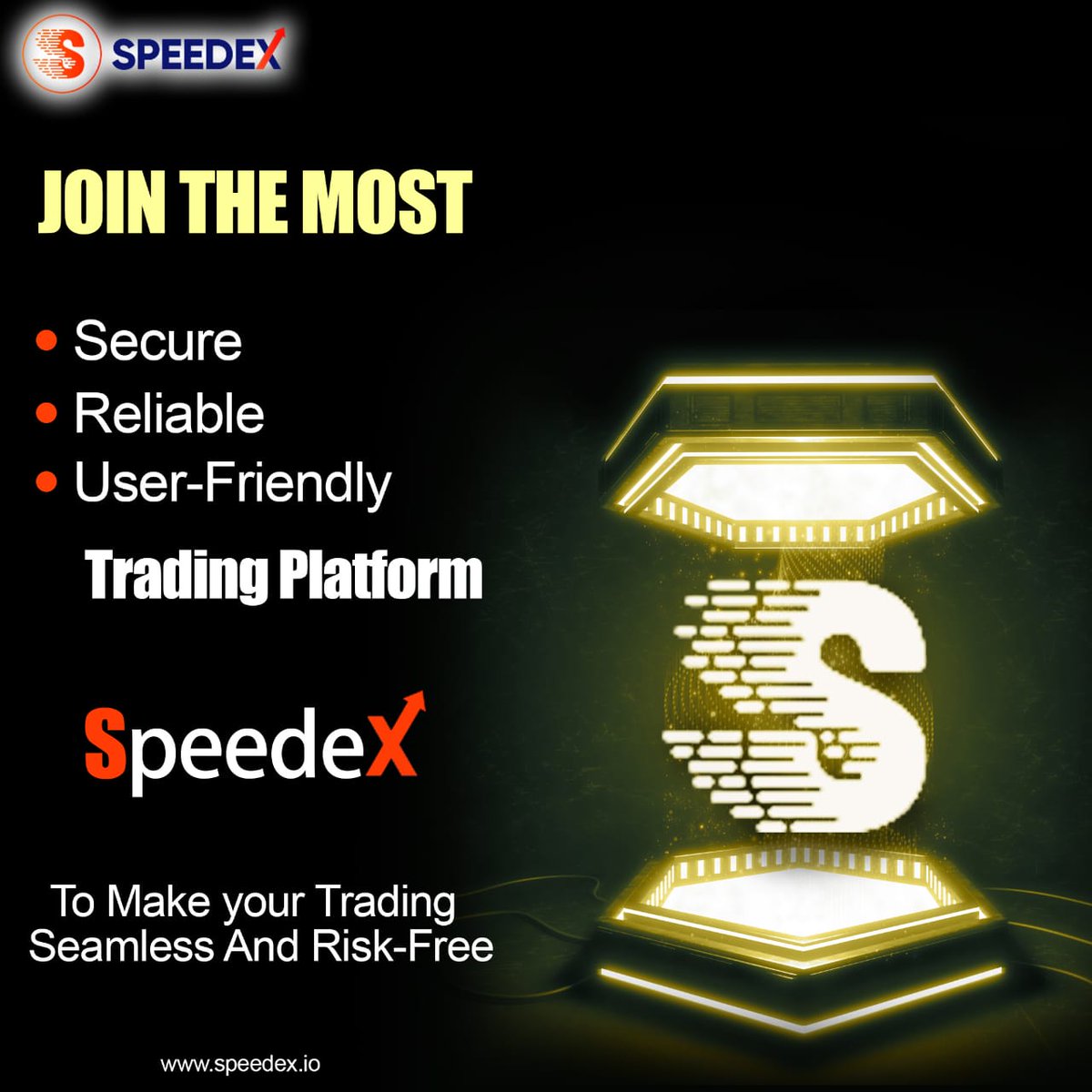 Join The Most

- Secure 
- Reliable
- User Friendly

Trading Platform

Speedex

To Make Your Trading Seamless And Risk-Free

#speedex #spdx #spdxtokens #blockchain #crypto #cryptocurrency #buyandsell #exchange #trading #traders