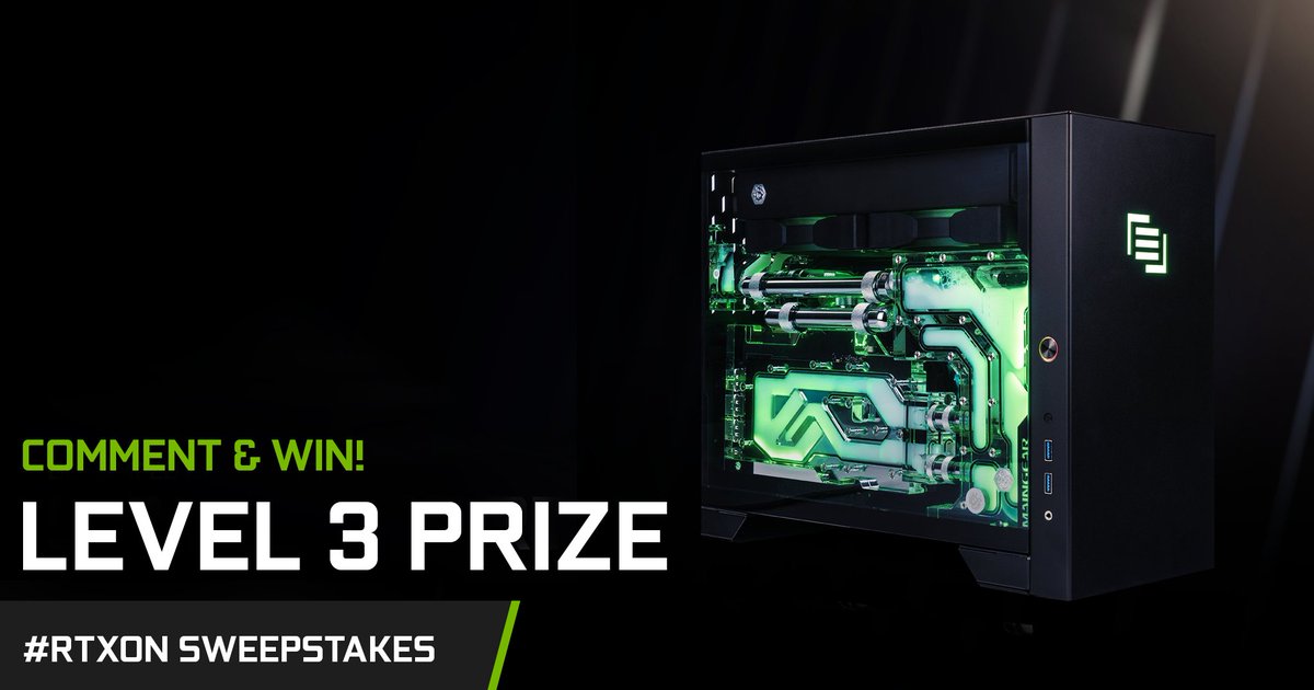 NVIDIAGeForceUK's tweet image. ⚡ ALL AMP METER BONUS PRIZES UNLOCKED ⚡

Our final prize is a custom @Maingear gaming PC with a GeForce RTX 3080.

Want it?!  RT + Comment #RTXOn below 👇