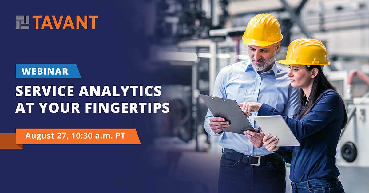 Tavant's tweet image. Managing warranty repairs is a critical area in the aftermarket services for manufacturers. And with the right analytics platform, these insights can be leveraged as an asset. Join our #webinar today to learn more. bit.ly/3gsyDfX
#serviceanalytics #warrantyanalytics #AI
