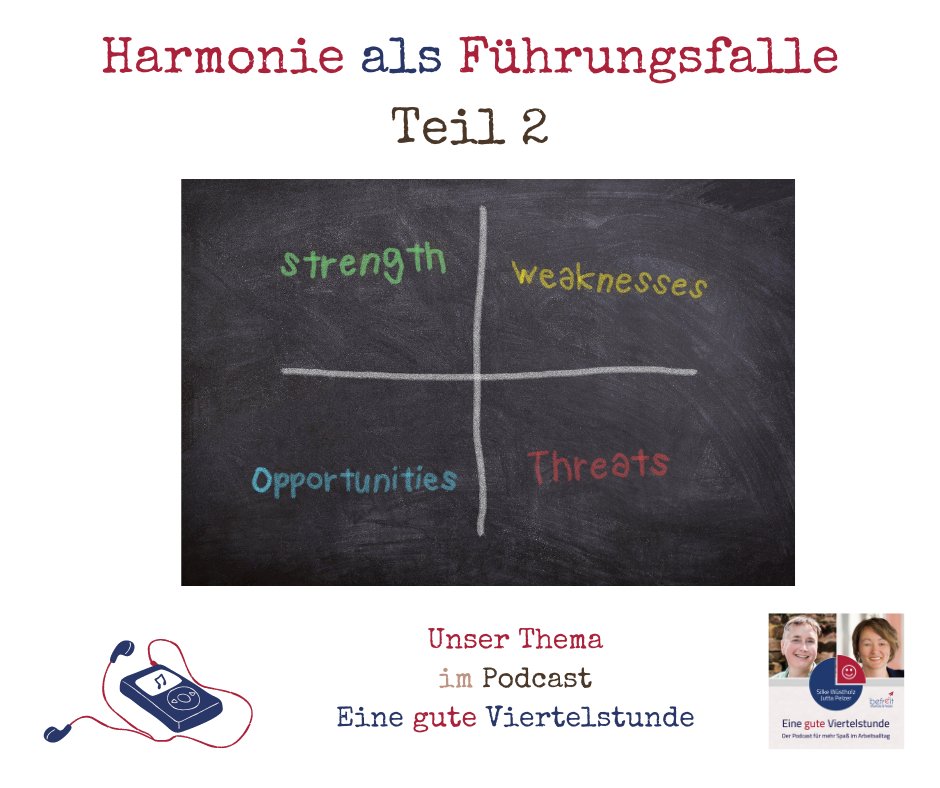JuPeCoach's tweet photo. Harmonie als Führungsfalle - Teil 2 #103

Verliert man Mitarbeiter*innen, wenn man Schwierigkeiten anspricht? 
Sind Führungskräfte zu sehr unter Druck und haben deshalb Angst, heikle Themen zu kommunizieren? https://t.co/a51zUDQTYT