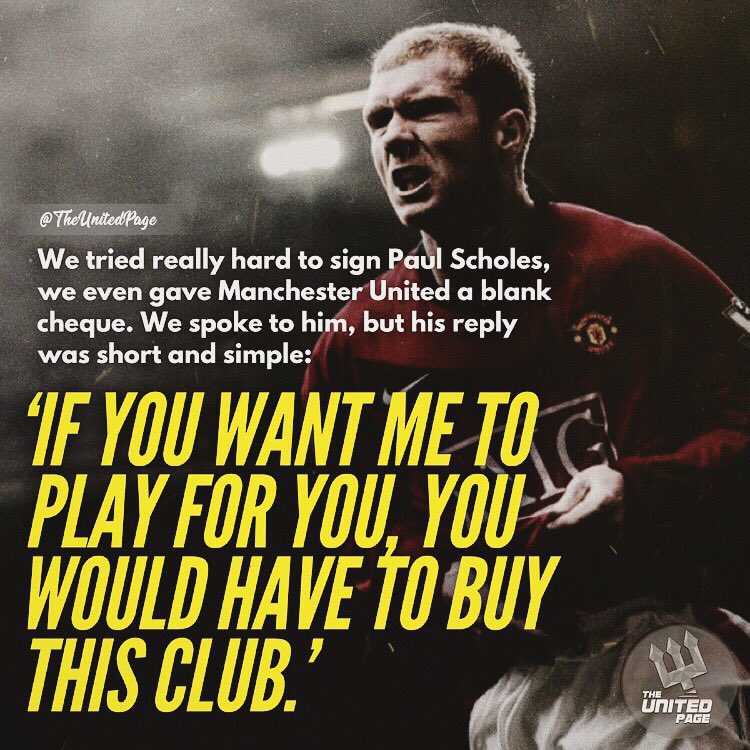 Pual Scholes reply to Inter Milan's president.