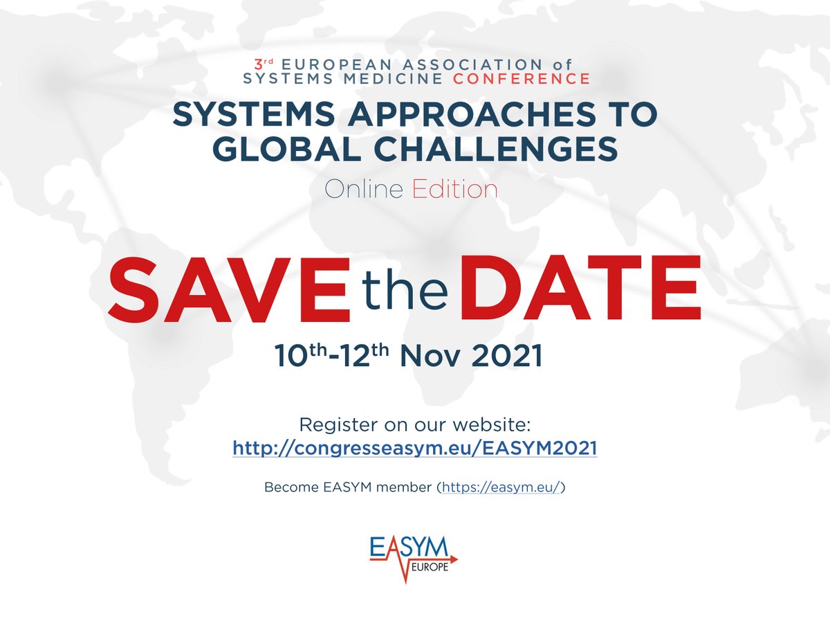 EASyM_EU's tweet photo. ⏰ticking of the countdown....
Do not miss to send your abstract before the next Friday, the 3rd September!

https://t.co/65TuWwc9iw https://t.co/G4HBbFTRZJ