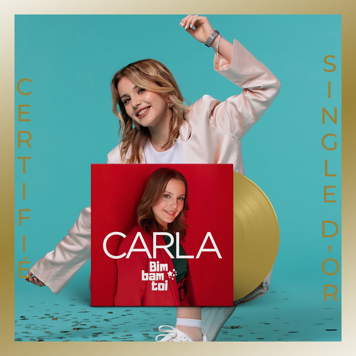 Bim Bam Toi certifié single d'or 📀✨
Bravo <a href="/carlamusicoff_/">Carla Lazzari</a> 👏👏