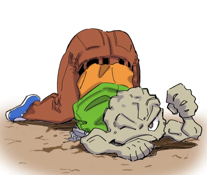 例のポーズ 