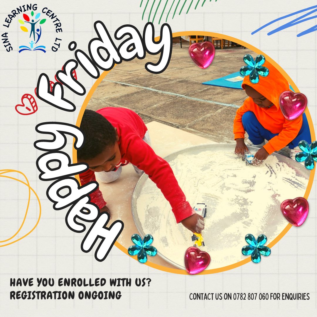 sinamontessori's tweet photo. Why haven’t you enrolled your child to our fun-filled prep school? A second home for your kids to grow socially, academically &amp; mentally.
Enroll today!!🤩🤗
.
.
#prepschool #learning #sinalearningcentre #kindergartenactivities #playgroup #statehouse #Uhuru #FridayFeeling https://t.co/zztj44uyk3