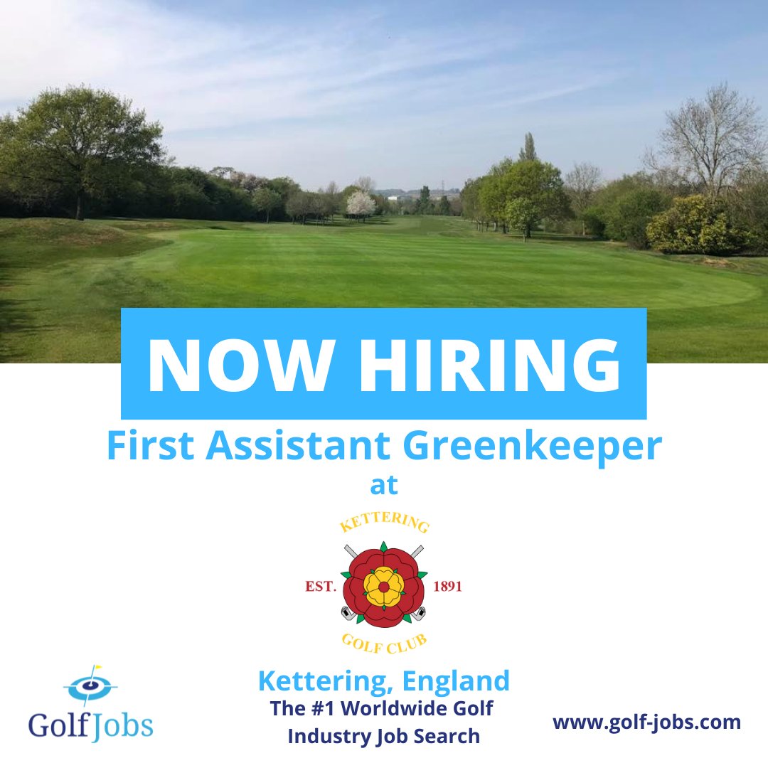 GolfJobsOnline's tweet photo. ⛳️JOB ALERT⛳️
Kettering Golf Club was founded in 1891 and designed by Tom Morris.
The club are looking for a First Assistant Greenkeeper to join their team.
For more information and to apply please visit: https://t.co/aGsvhGgcYh
#GolfJobs #KetteringGolfClub #Golf https://t.co/NZD6EnZbic