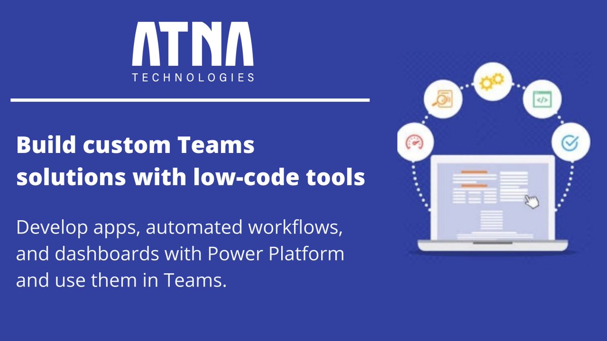 Whether you're a small business owner or seeking to expand, Teams solutions may be tailored to your needs. Low-code tools can help you save money, improve productivity, and create new ideas. Power Platform allows you to create applications and utilize them in #MicrosoftTeams.