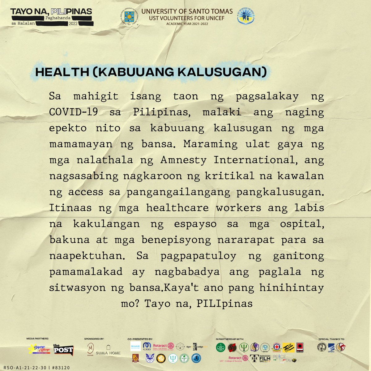 ustunicef's tweet photo. Hindi pa rin alam kung bakit kailangan nating maghanda nang maaga para sa Halalan 2022? Para sa iyo ang post na ito! 

Hindi maipagkakaila na isa sa mga pinakamahirap na taon sa ating buhay ay ang mga taong 2020 at 2021. Sa pinagdaanan at patuloy na pinagdadaanang pandemiya, — https://t.co/JQF8krhCYa