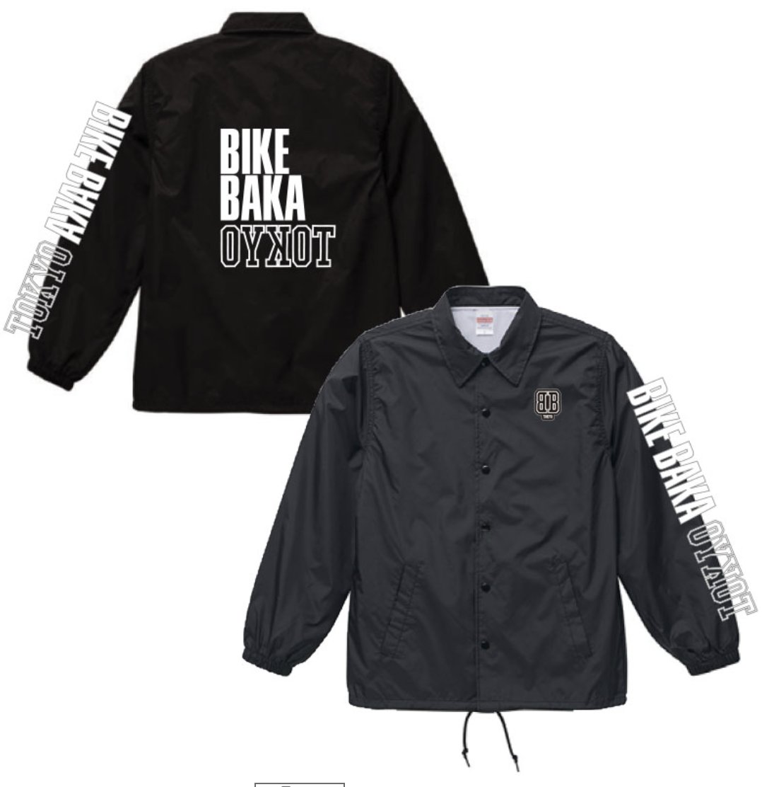 tokyo bb バイクバカ　コーチジャケット　Lサイズ 試着のみの新品 BIKE BAKA TOKYO コーチジャケット TOKYO BB