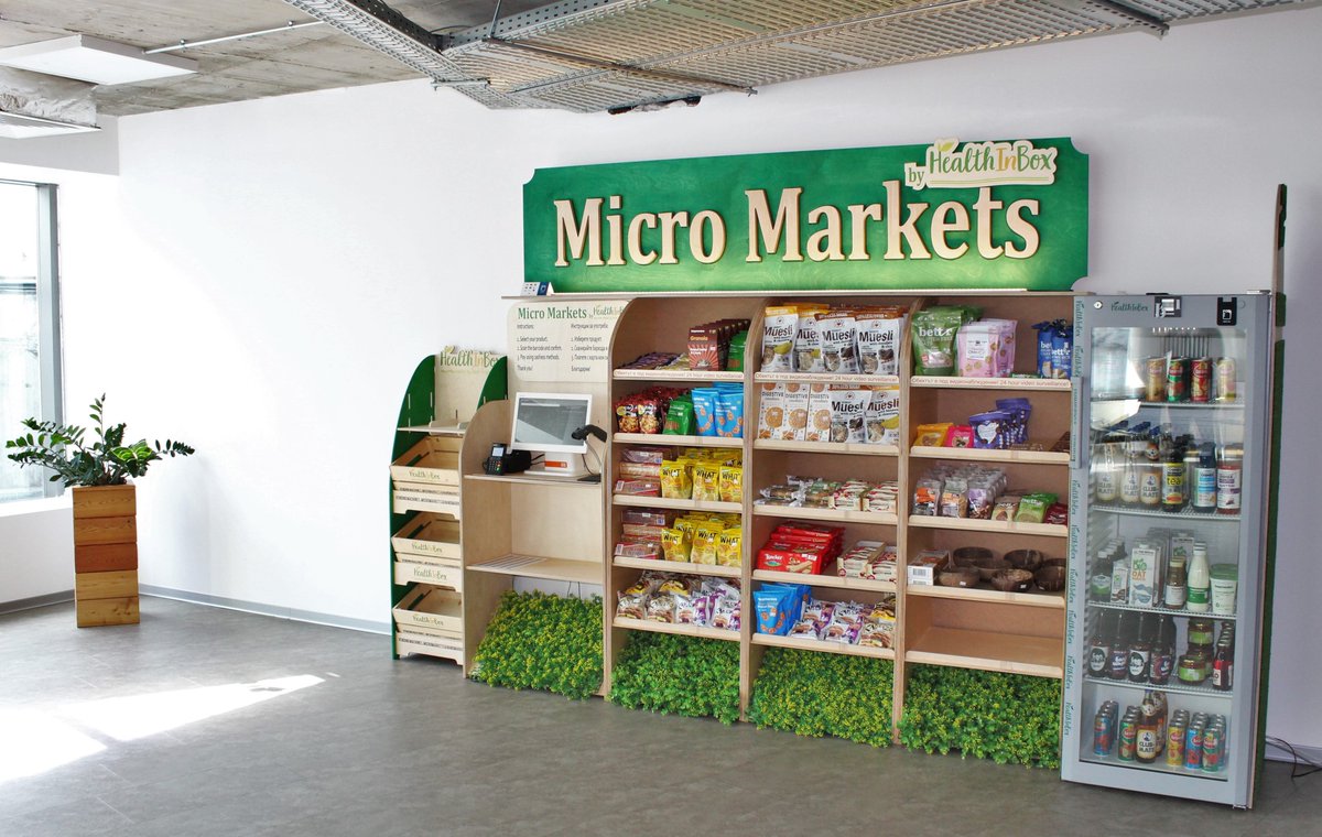 Exciting news! HealthInBox's first fully self-serviced &amp; cashless Мicro Мarket has officially opened at Campus X! 🤩Together with our partners HealthInBox and Smart Organic, we provide our community with super-fast and easy access to healthy snacks &amp; tasty drinks!