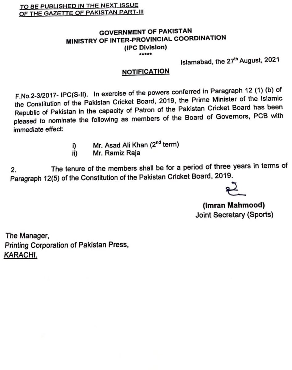 Uphill task for ⁦<a href="/iramizraja/">Ramiz Raja</a>⁩ but he is capable to deal this situation. Ramiz must focus on his management team. ⁦<a href="/TheRealPCB/">Pakistan Cricket</a>⁩ need good officers, British don’t know our system. Best of luck Ramiz bhai!