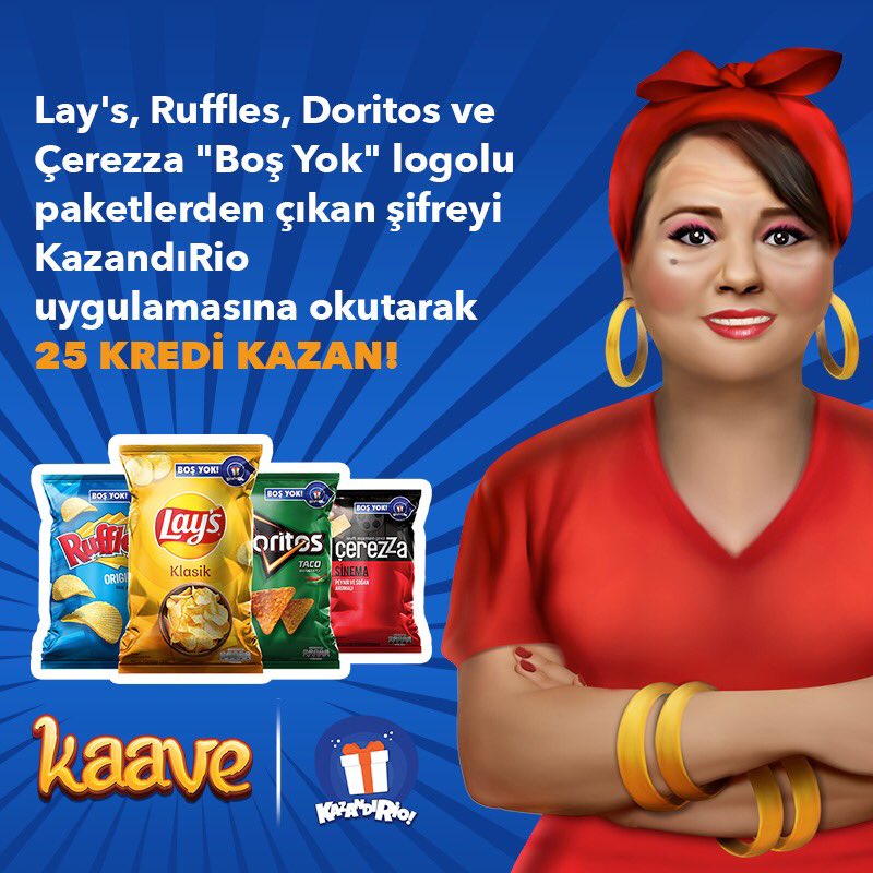 Sana yeni bir sürprizim var!🤎☕️
Lay’s, Ruffles, Doritos ve Çerezza “Boş Yok” logolu paketlerden çıkan şifreyi KazandıRio uygulamasına okutarak 25 kredi kazan! 🎉
#kaavefali #falcibaci #kaave #turkkahvesi #kahve #kahvezamani #kahvekeyfi #keyif #kahveseverler #gunaydin