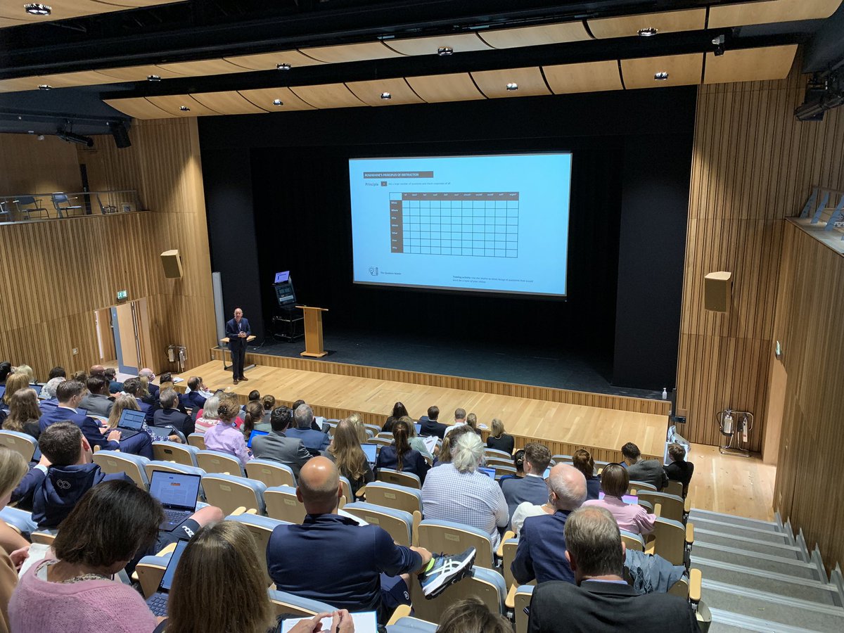 Really first rate training today about Rosenshine’s  Principles of Instruction from Steve Garnett,  <a href="/Dragonfly_Edu/">Dragonfly Training</a>. Super engagement from our teaching staff. Thank you!