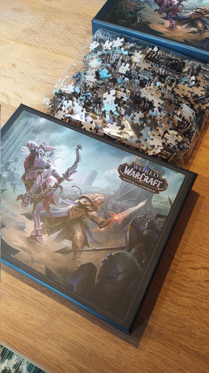 Today is puzzle time on one of my favourite WoW artworks ever! 🧩✨💙 #Warcraft #Puzzle #BattleForAzeroth #SoManyPieces