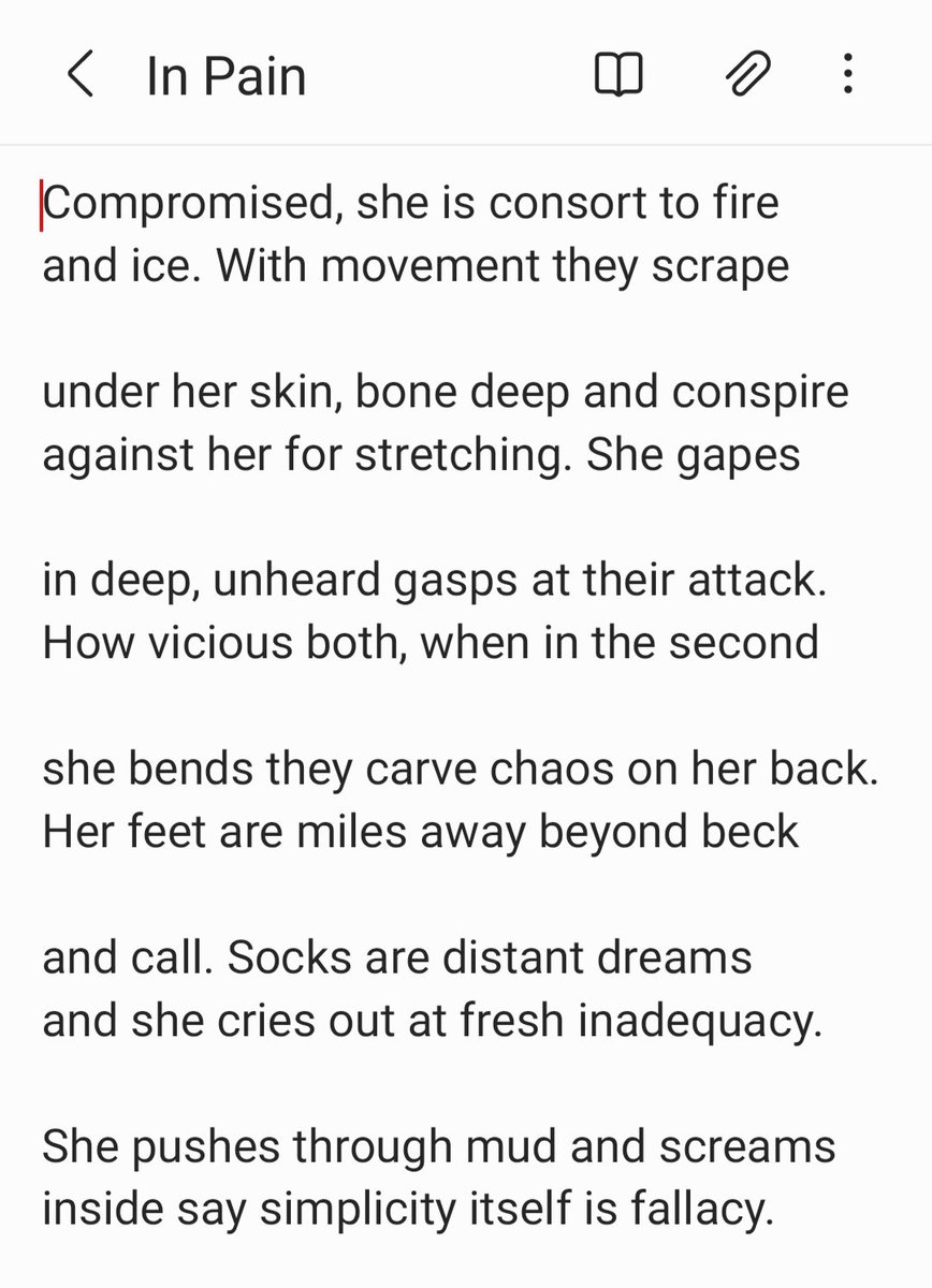 divilthebit's tweet photo. @EamonnMallie @CarganCampbell @unawalsh54 @keeperlit @shonacunningha4 @LiamHannaway1 @DanMulhall @FrBrianDarcy @TedSmyth @thepoetryporch I wanted to record my experience and so put the piece in the first person. However it was an effort to recognise those in #chronicpain #longtermpain. Here's a slightly different version in the third person https://t.co/9J6ayHnM10