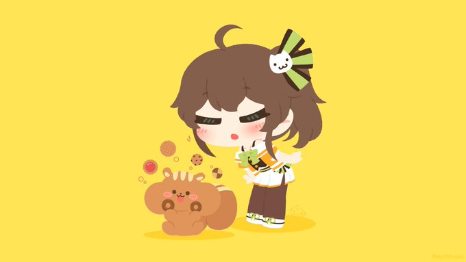 ねぇ、こんな噂話知ってる?
まつりすってクッキーみたいな匂いがするんだって🍪
#祭絵 