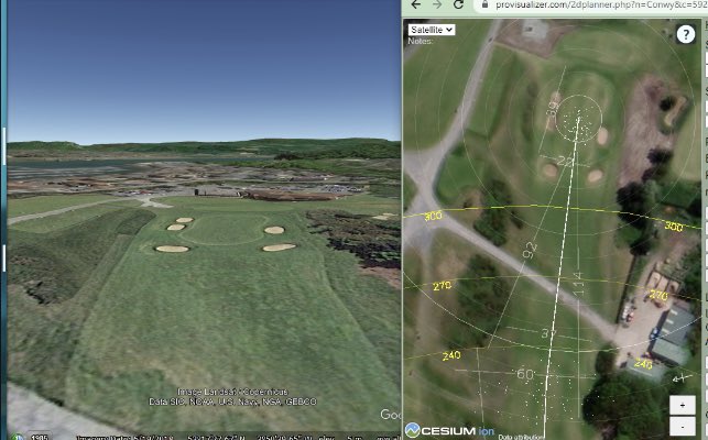 ProVisualizer's tweet image. This week @pgatour FedEx going to @cavesvalleygc @europeantour in the beautiful @golfclubcrans in🇨🇭and @curtiscup is visiting @conwygolfclub for battle between the US and GB &amp;amp; I. It should be a great weekend for golf fans. Checkout our split screen integration with google earth!